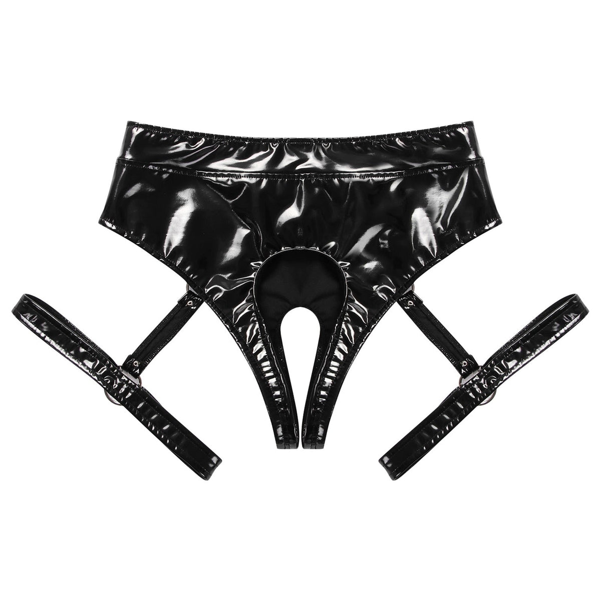 Crotchless Garter Panties — view 6 | Lavah Pleasure