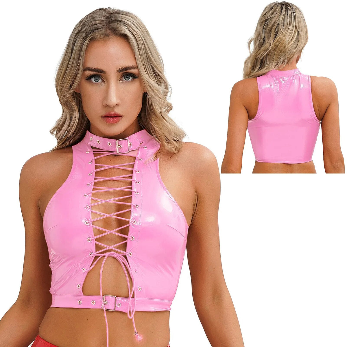 Lena Leather Top — view 5 | Lavah Pleasure