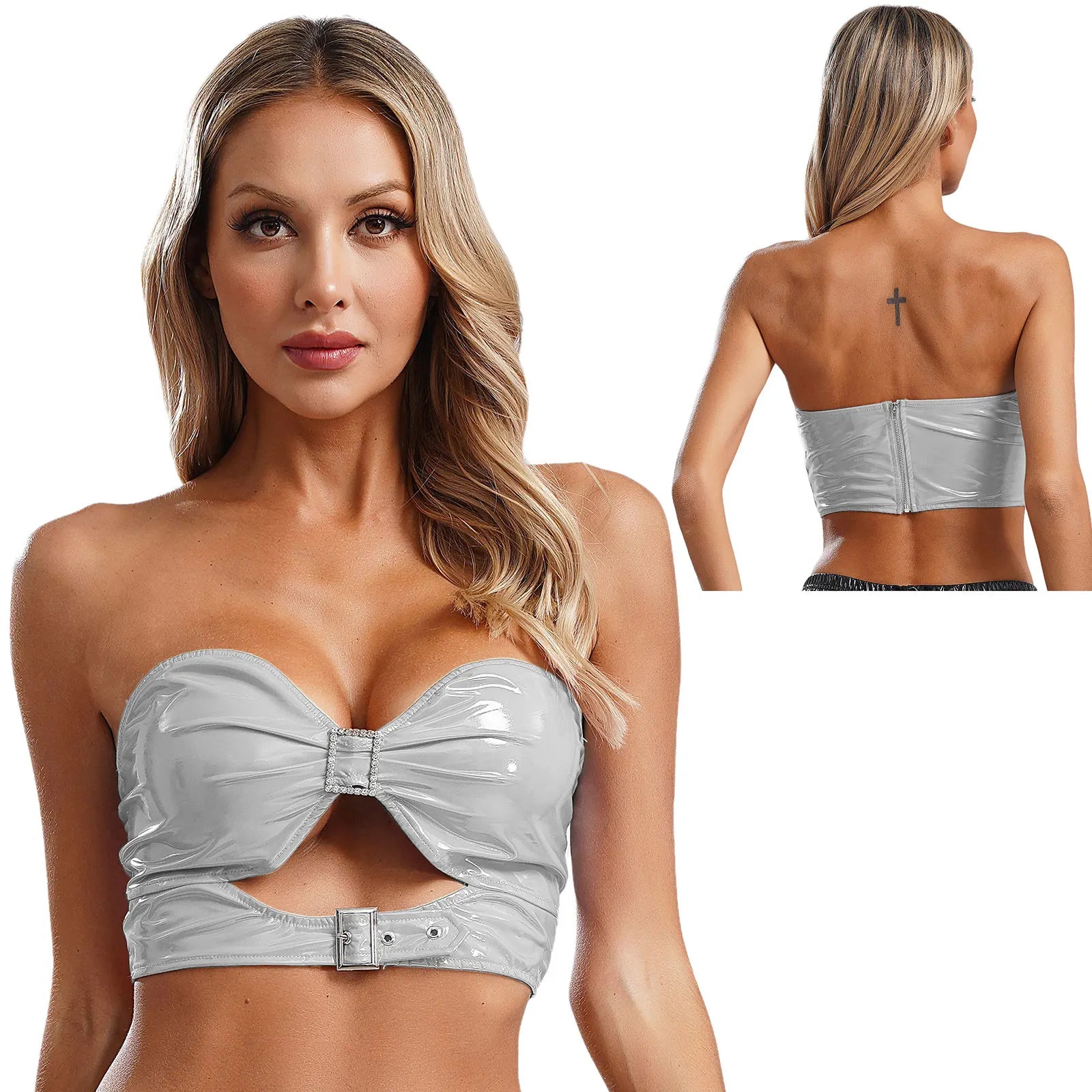 Electric Edge Crop Top