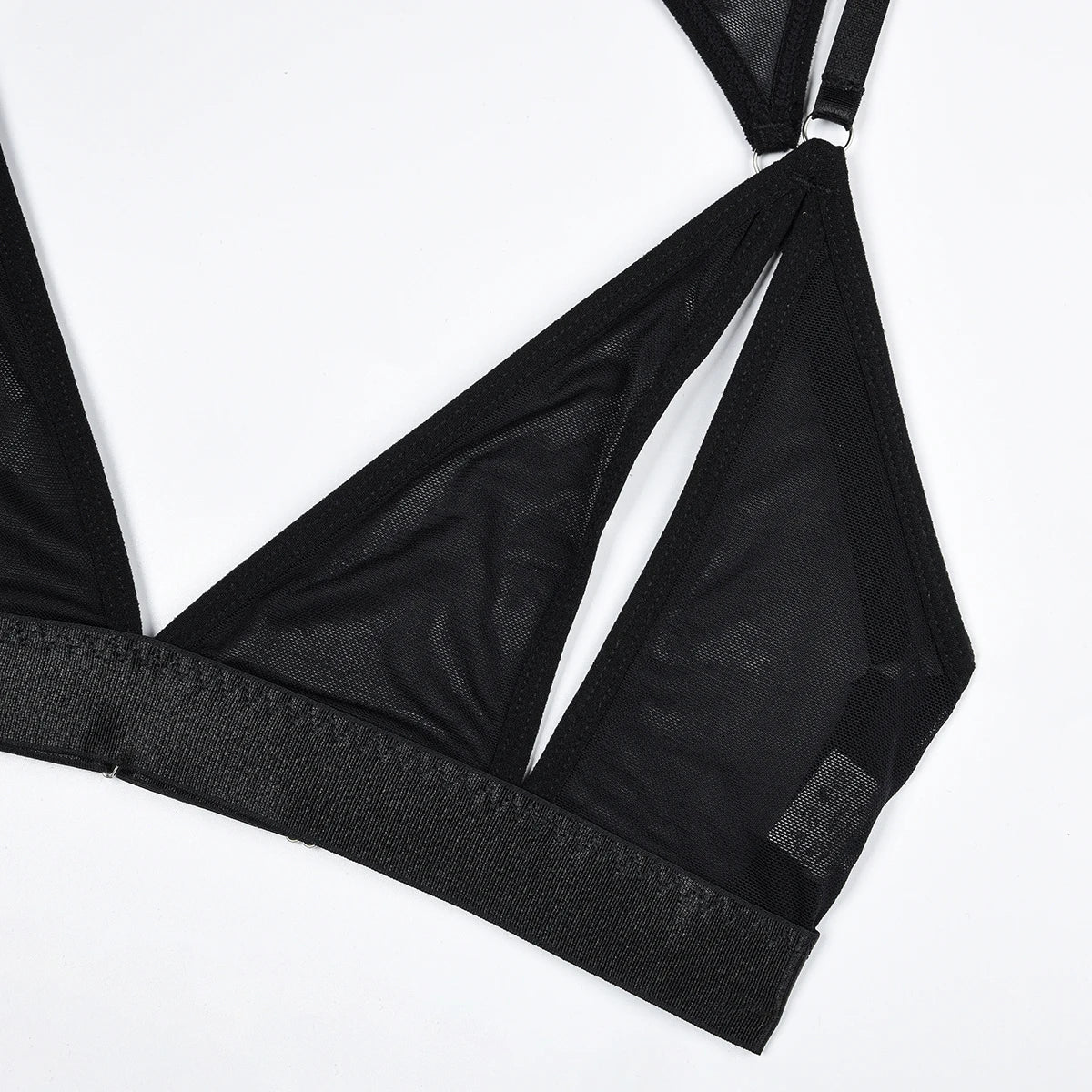 Modern Noir Mesh Lingerie Set — view 5 | Lavah Pleasure