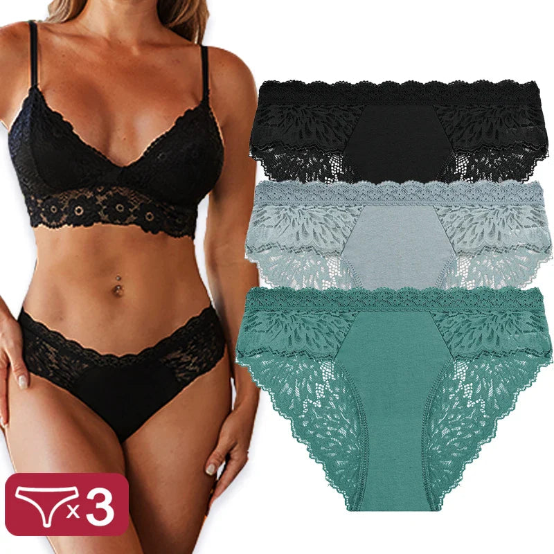 Lace Panty 3 Pack — view 4 | Lavah Pleasure