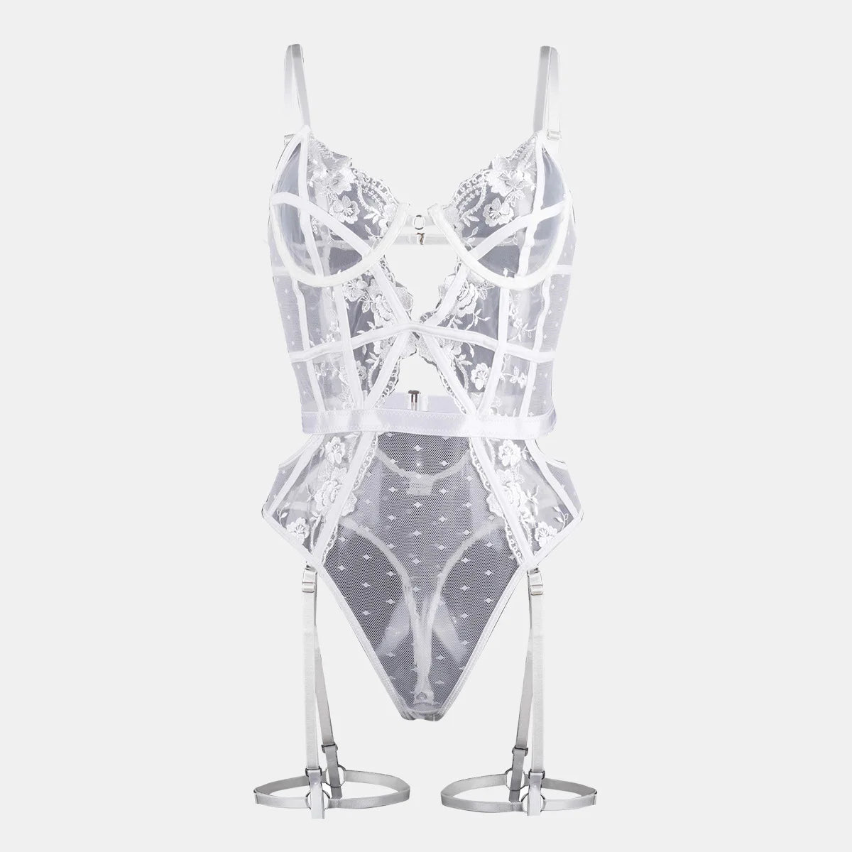 Odette Lace Garter Bodysuit