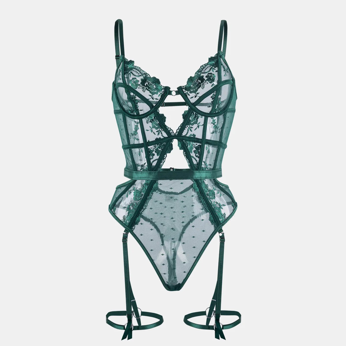 Odette Lace Garter Bodysuit