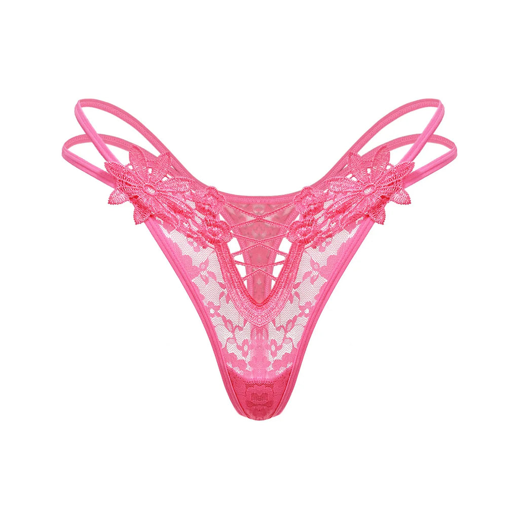 Floral Lace Laced Thong (Pack of 3)