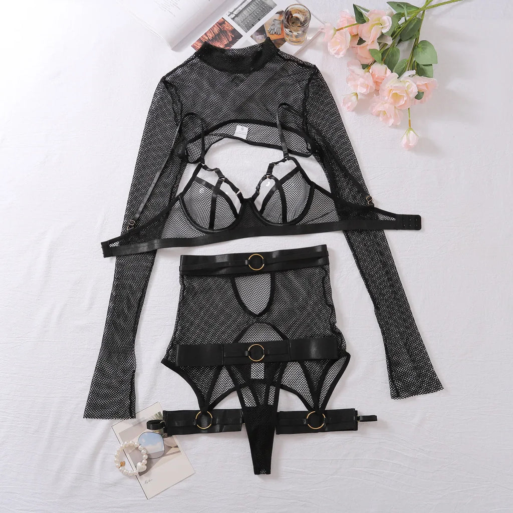 Seductive Mesh Fishnet Set