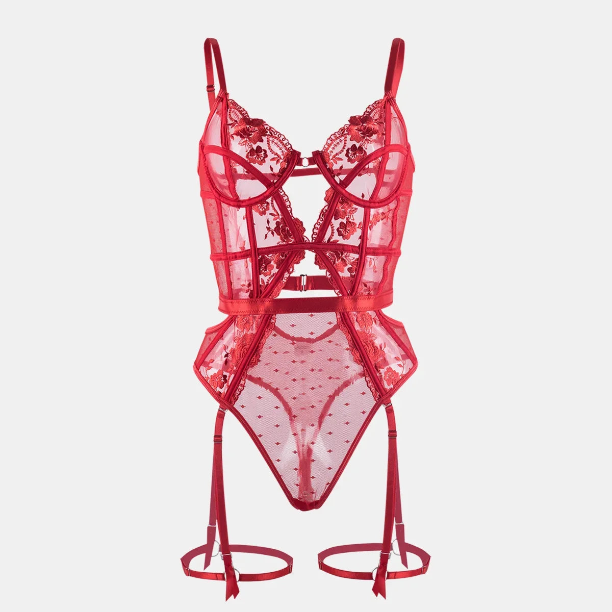 Odette Lace Garter Bodysuit