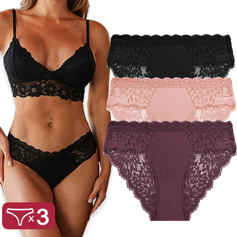 Lace Panty 3 Pack — view 5 | Lavah Pleasure