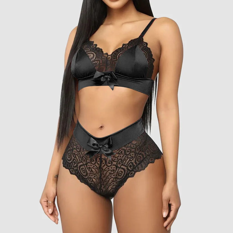 Scarlett Lace and Satin Lingerie Set