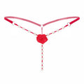 Rose Pearl Crotchless G-String — Panty | Lavah Pleasure