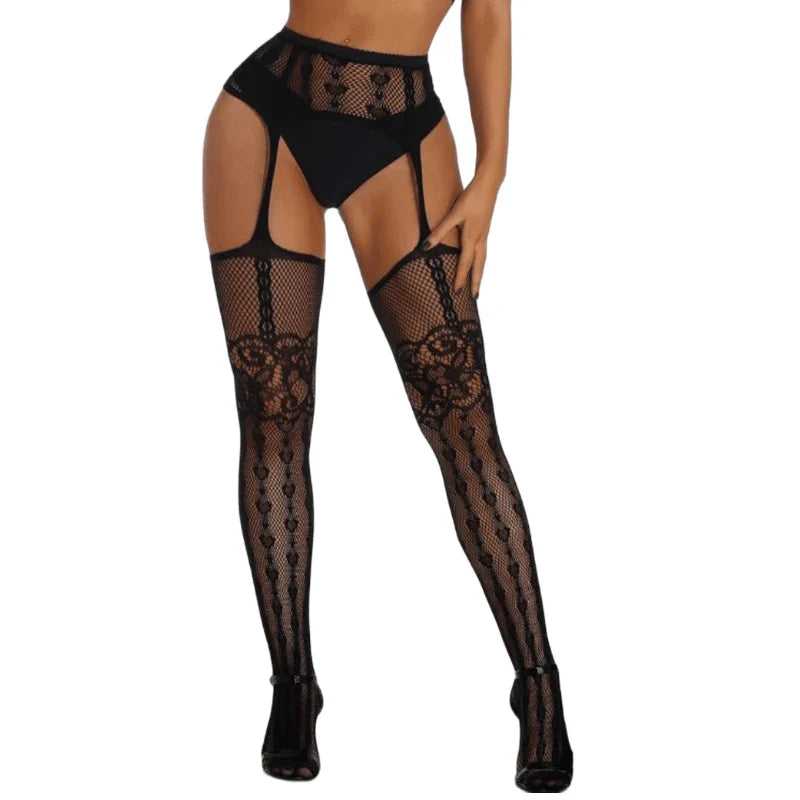 Risque Rendezvous Crotchless Pantyhose — Hosiery | Lavah Pleasure