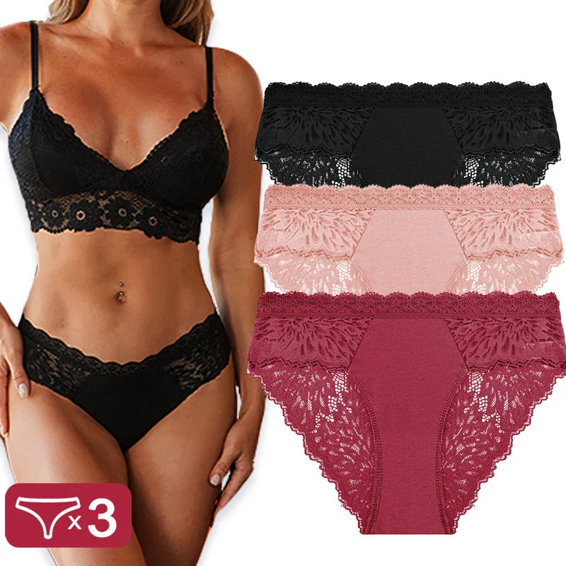 Lace Panty 3 Pack — view 6 | Lavah Pleasure