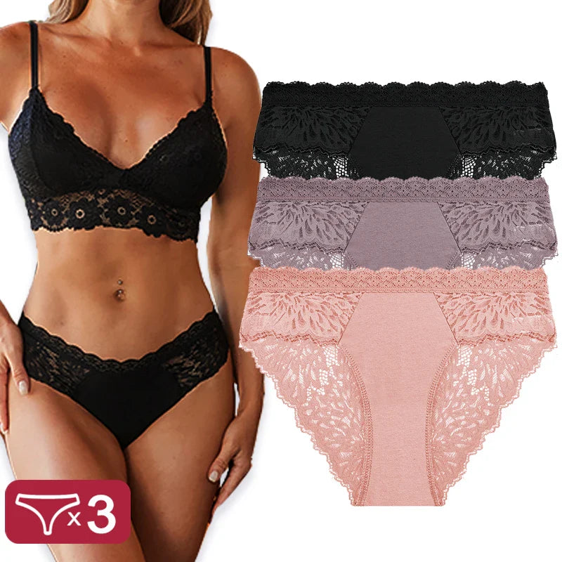Lace Panty 3 Pack — view 12 | Lavah Pleasure