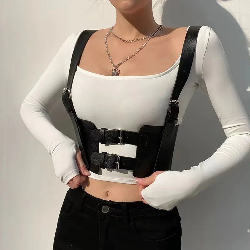 Knox Faux-Leather Cage Belt