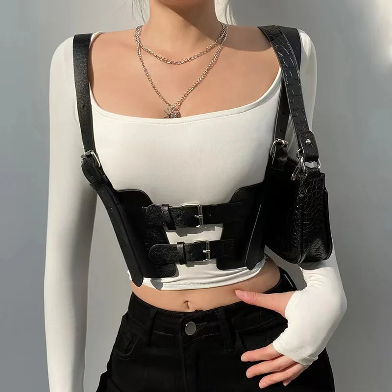 Knox Faux-Leather Cage Belt