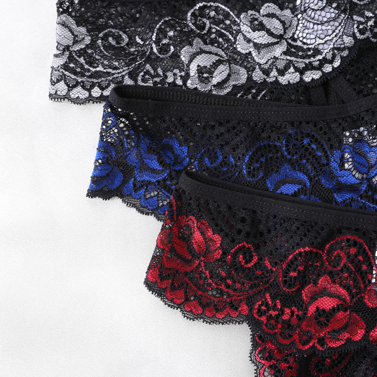 Crotchless Lace Thong
