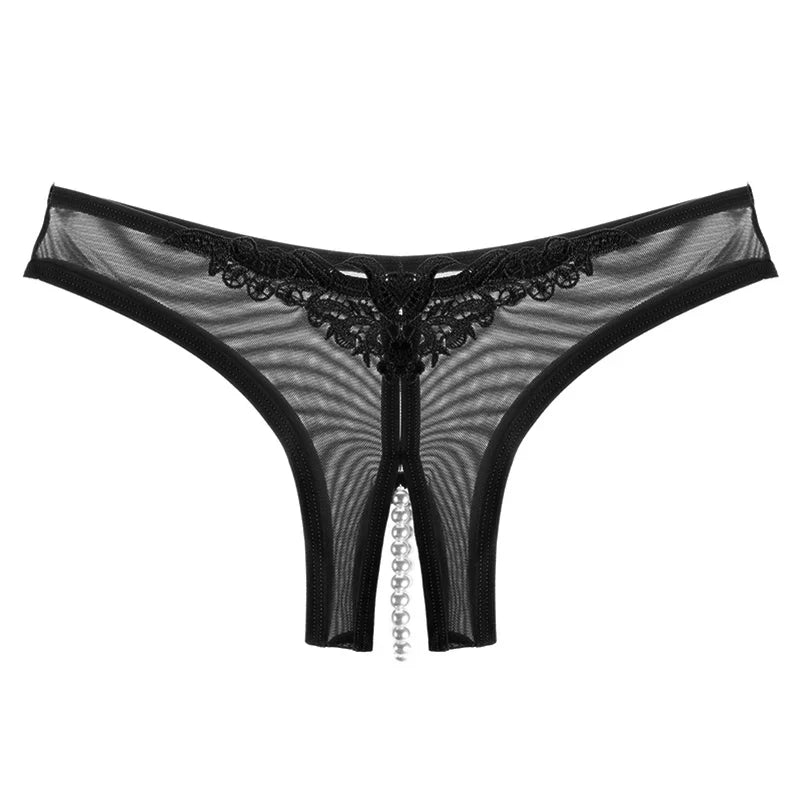 Pearl Mesh Crotchless Panty — Panty | Lavah Pleasure