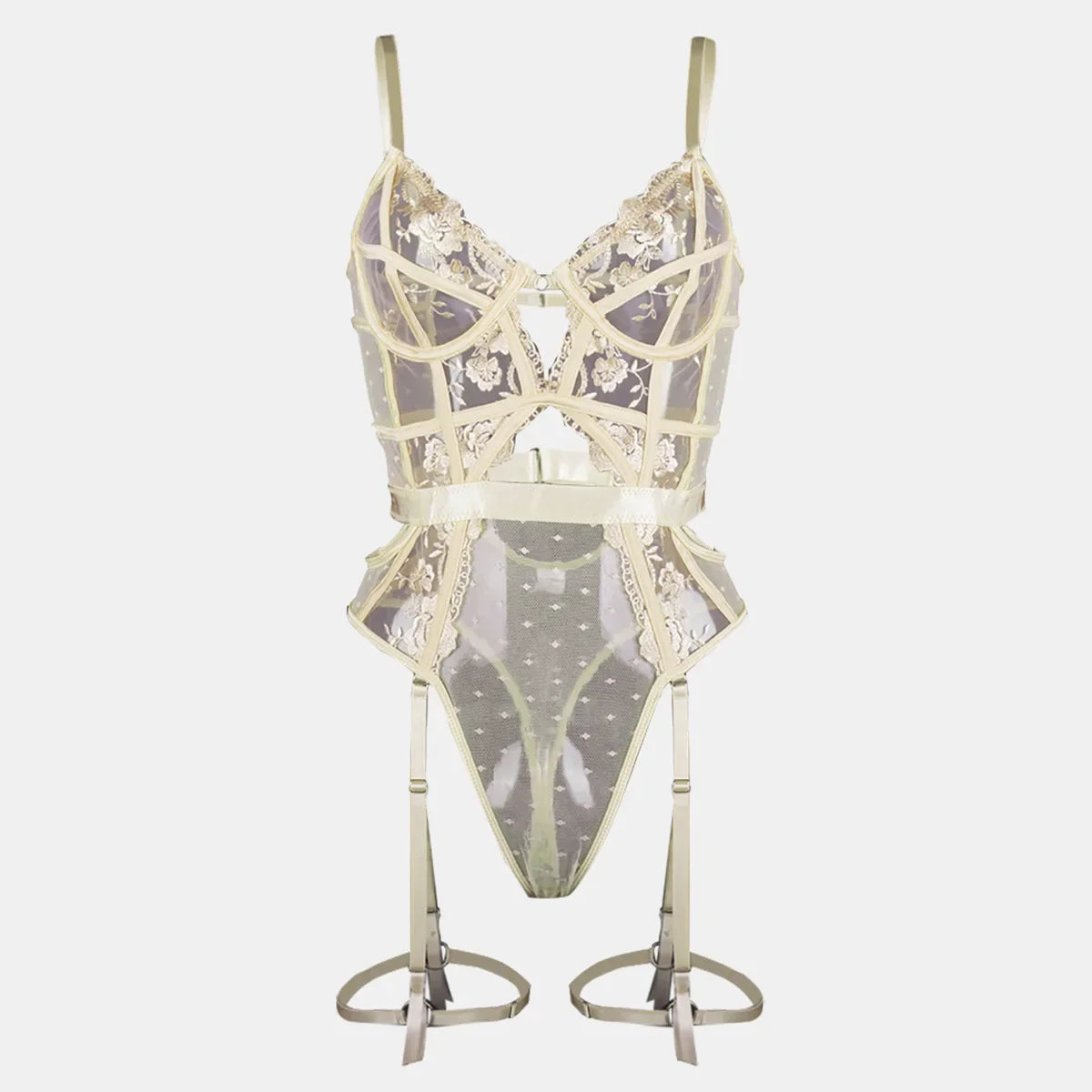 Odette Lace Garter Bodysuit