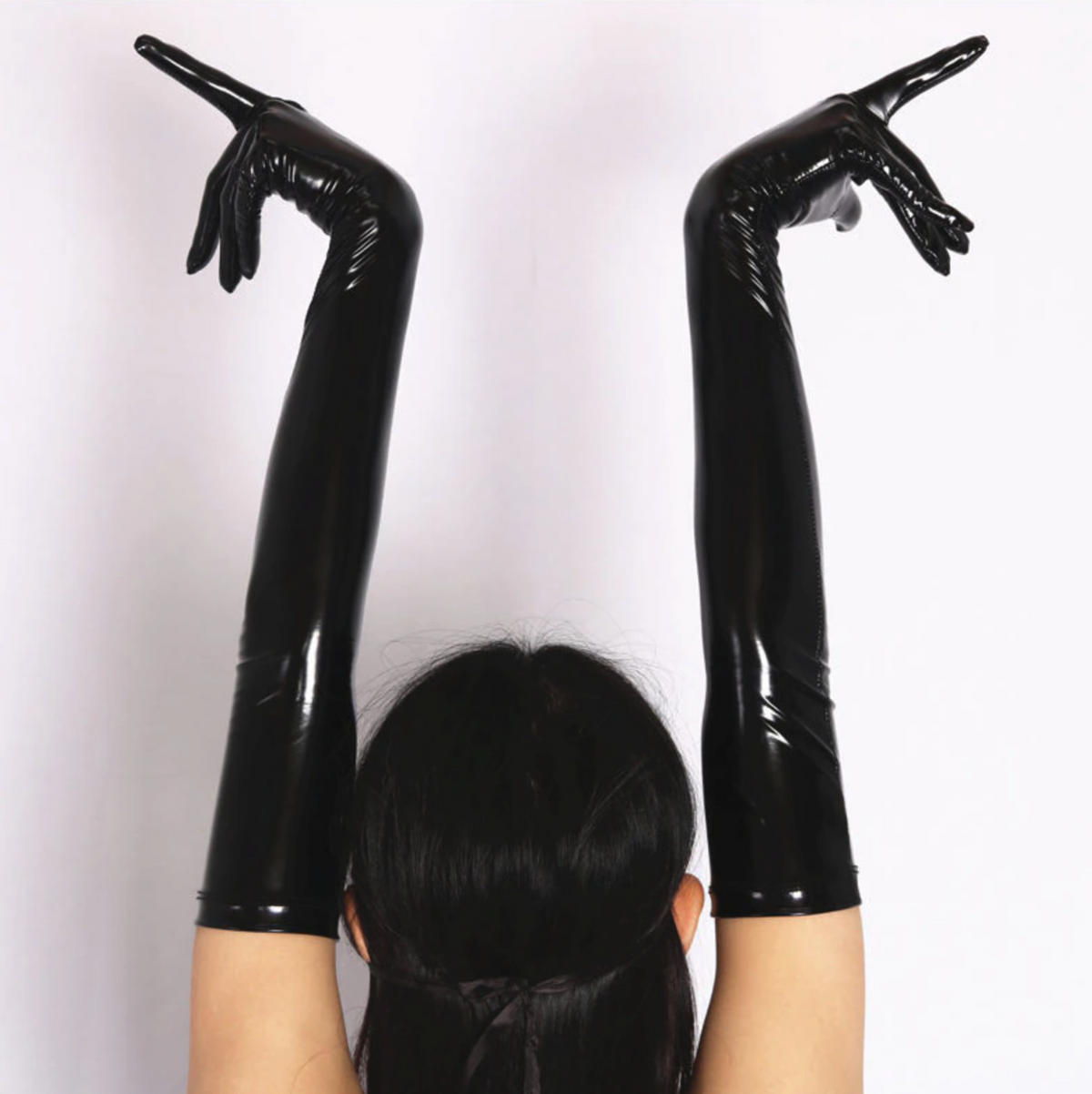 Long Liquid Gloves — view 3 | Lavah Pleasure