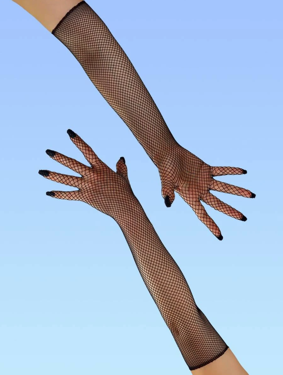 Fishnet Long Sleeve Gloves