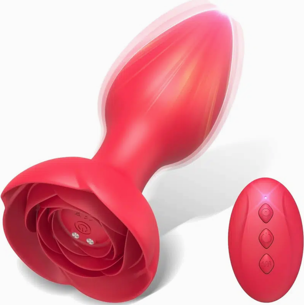 Rose Remote Control Vibrating Stimulator