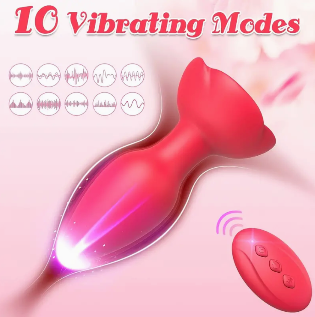 Rose Remote Control Vibrating Stimulator