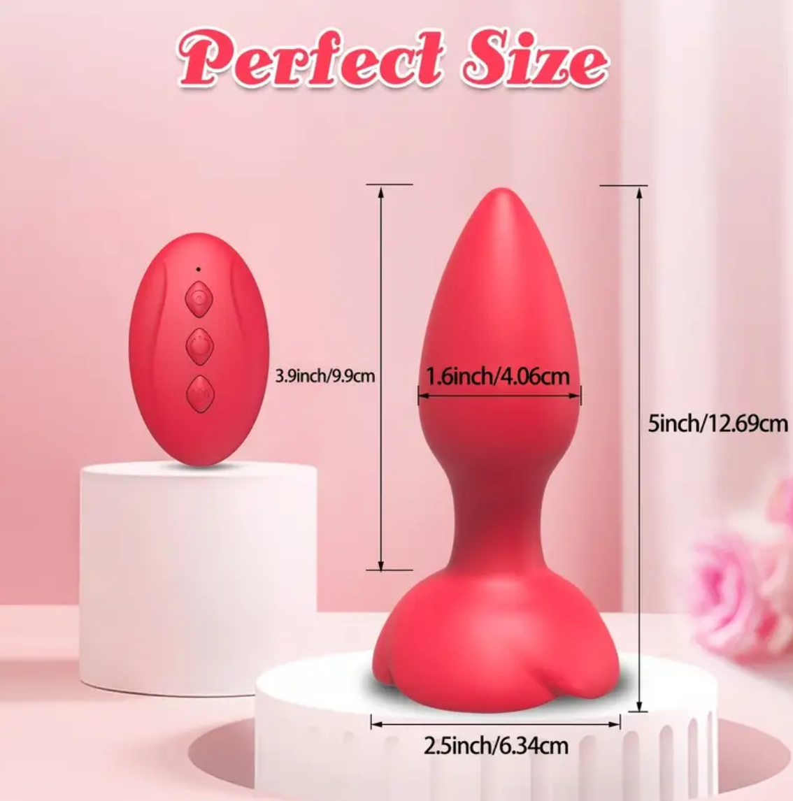 Rose Remote Control Vibrating Stimulator