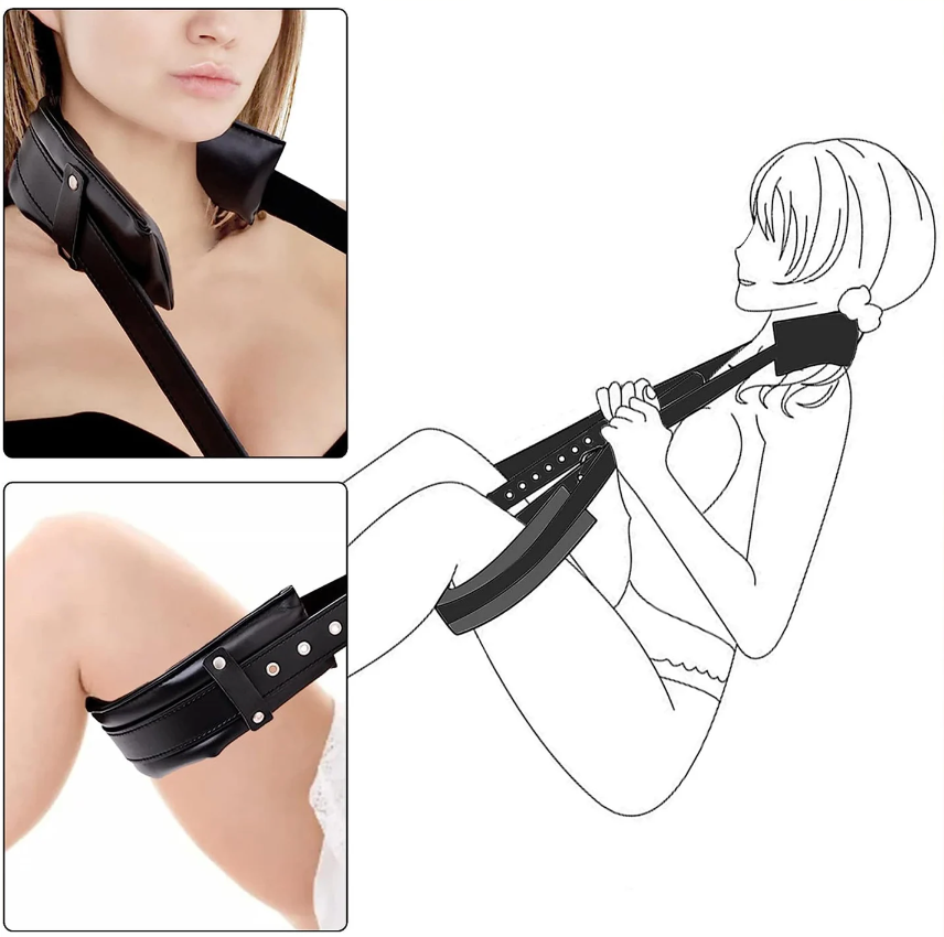 Padded Neck to Wrist and Thighs Straps — view 2 | Lavah Pleasure