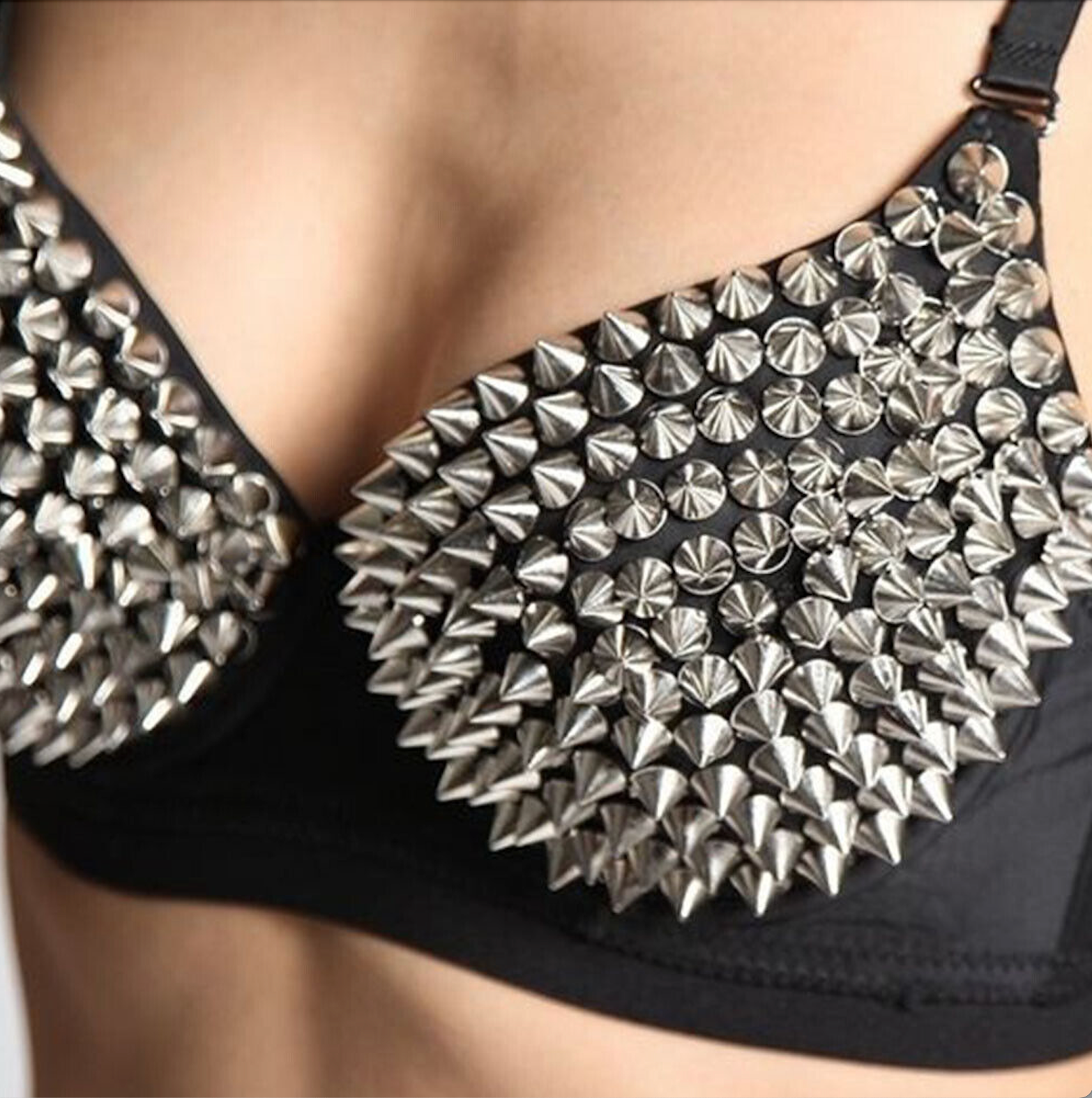 Black Moon Spiked Bra — view 8 | Lavah Pleasure