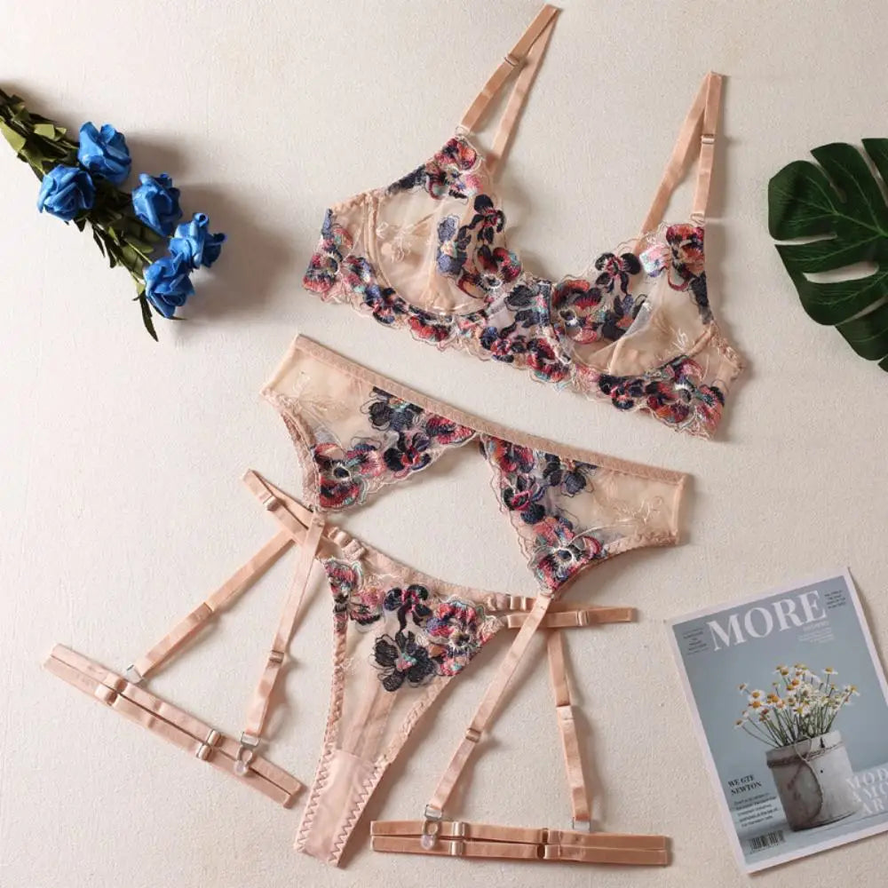 Floral Lace Temptation Set — view 5 | Lavah Pleasure