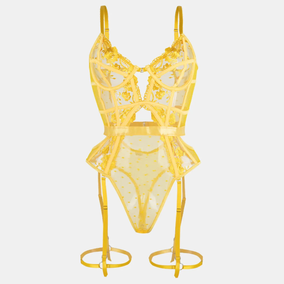 Odette Lace Garter Bodysuit