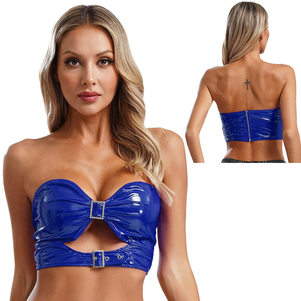 Electric Edge Crop Top