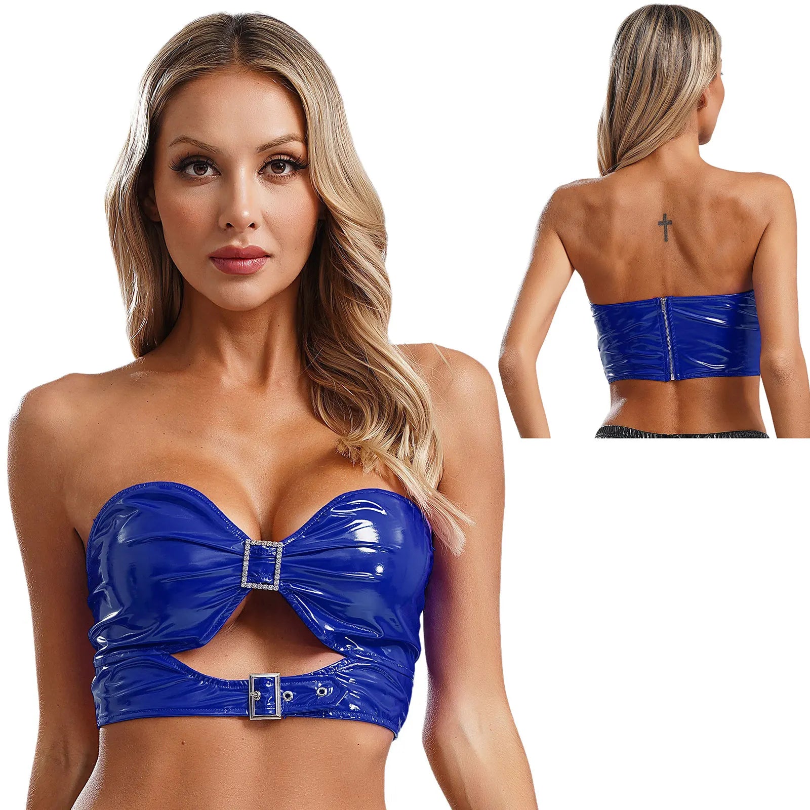 Electric Edge Crop Top
