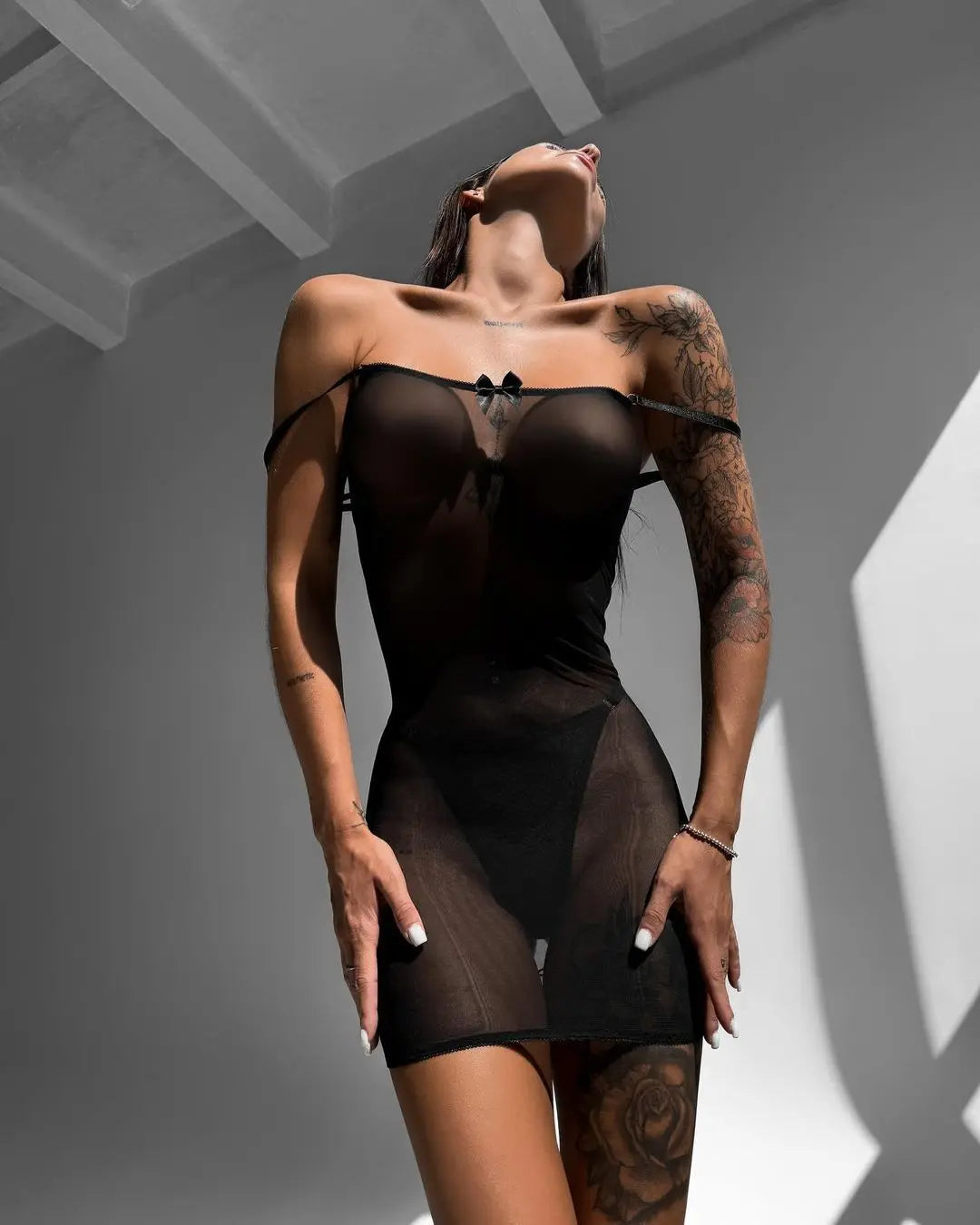 Laced Up Desire Mini Dress w/Thong