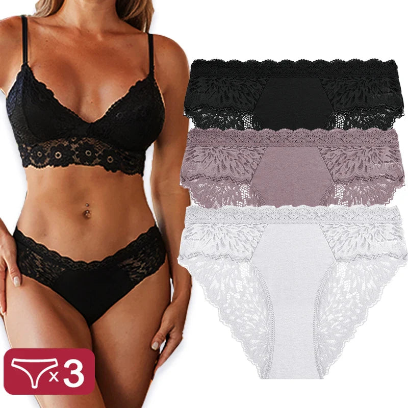 Lace Panty 3 Pack — view 8 | Lavah Pleasure