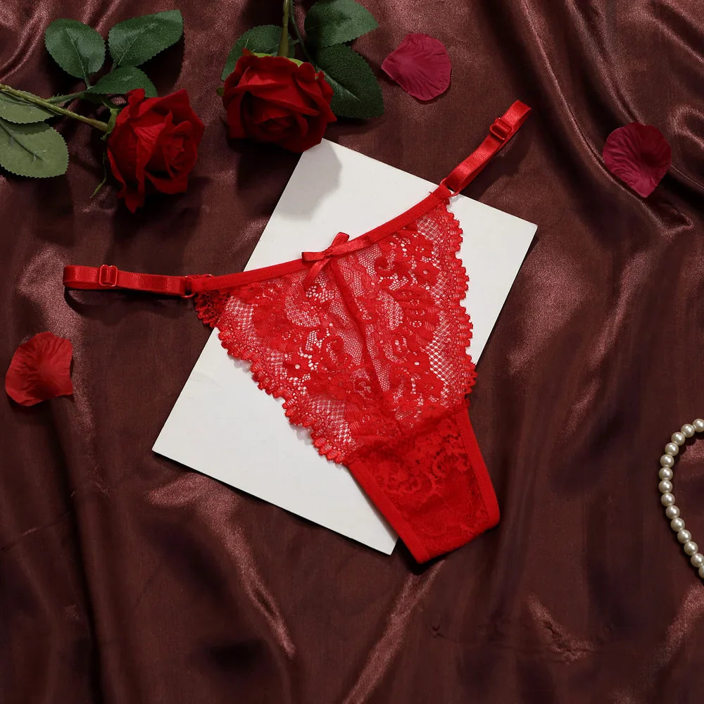 Farah Adjustable Lace Thong