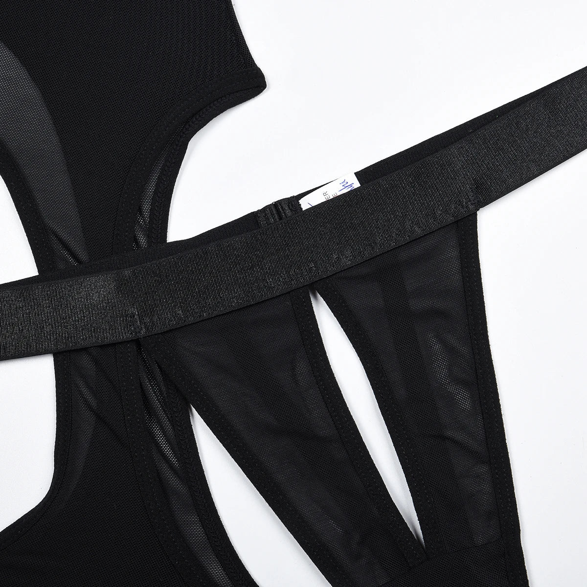 Modern Noir Mesh Lingerie Set — view 7 | Lavah Pleasure