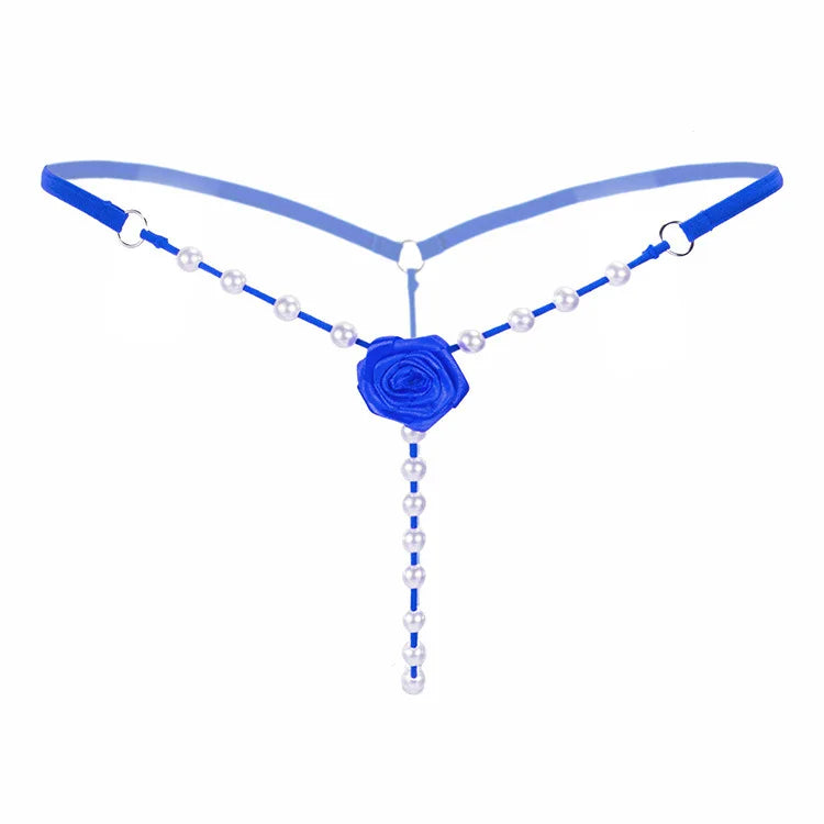 Rose Pearl Crotchless G-String — view 4 | Lavah Pleasure
