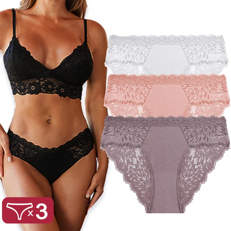Lace Panty 3 Pack — view 3 | Lavah Pleasure