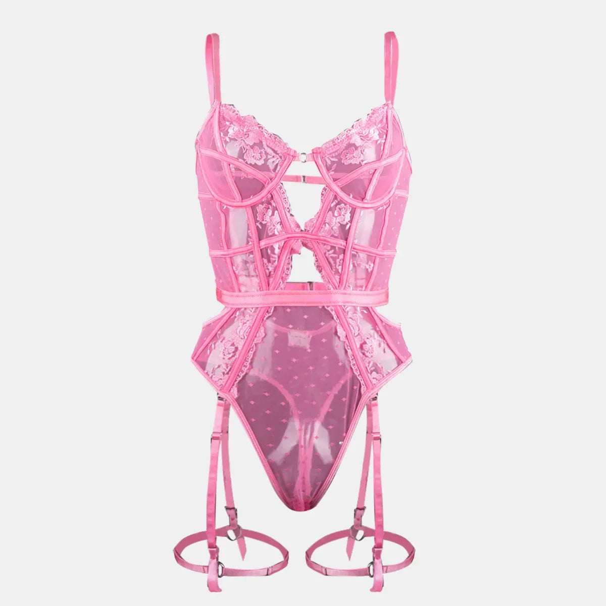 Odette Lace Garter Bodysuit