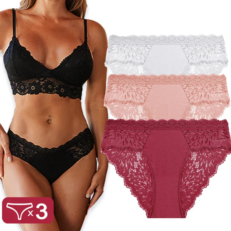 Lace Panty 3 Pack — view 2 | Lavah Pleasure