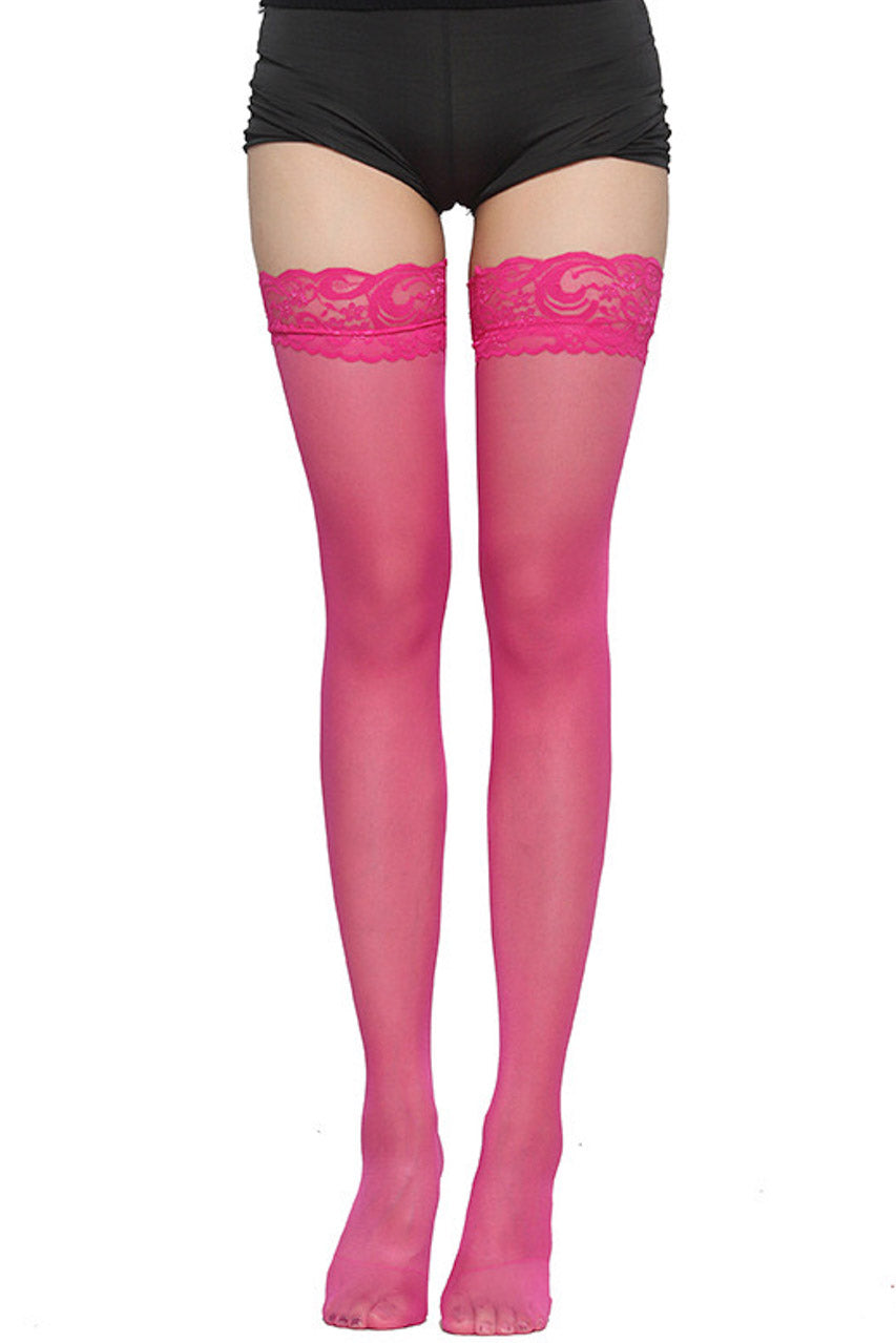 Essential Lace Top Stockings — view 8 | Lavah Pleasure