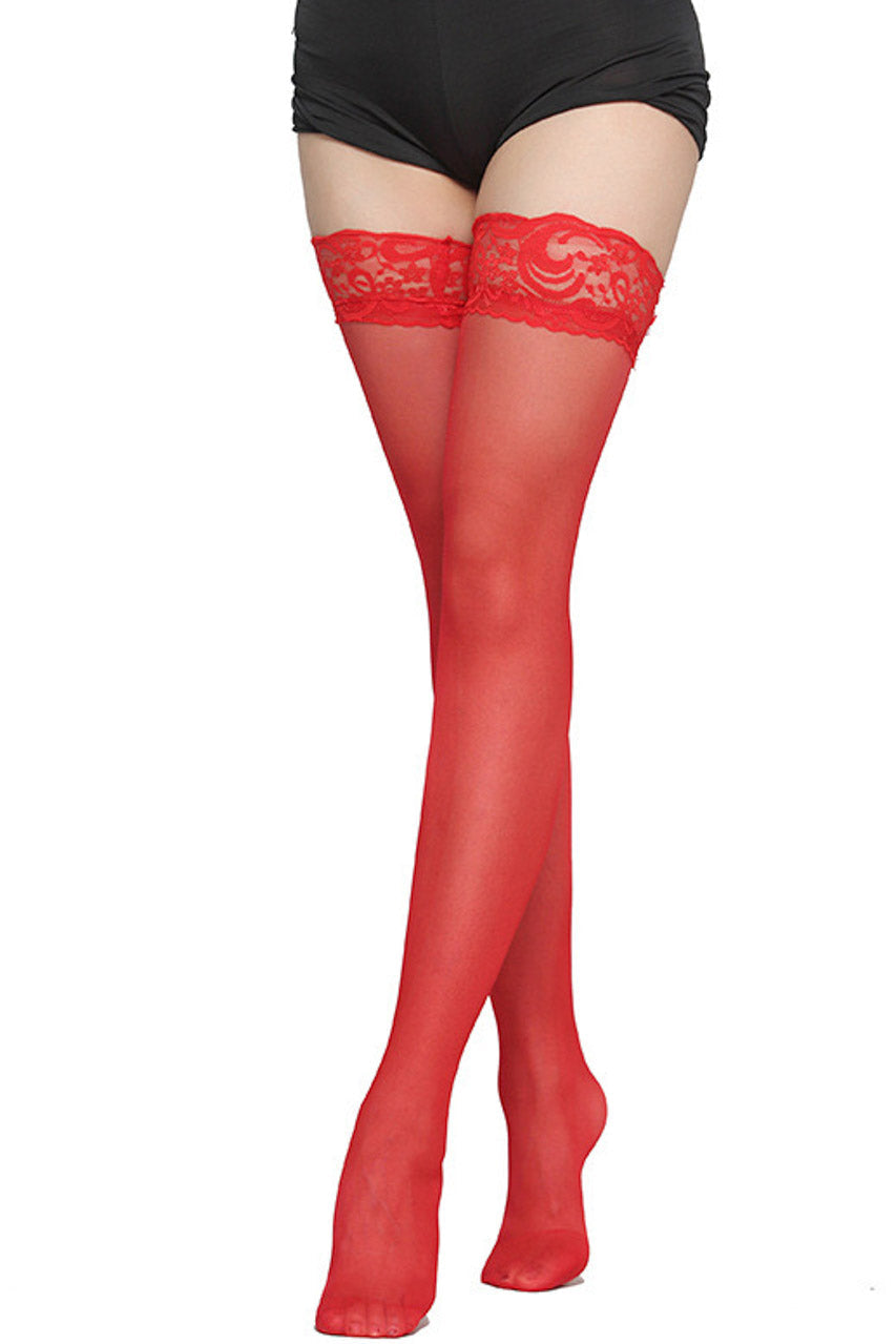 Essential Lace Top Stockings — view 11 | Lavah Pleasure