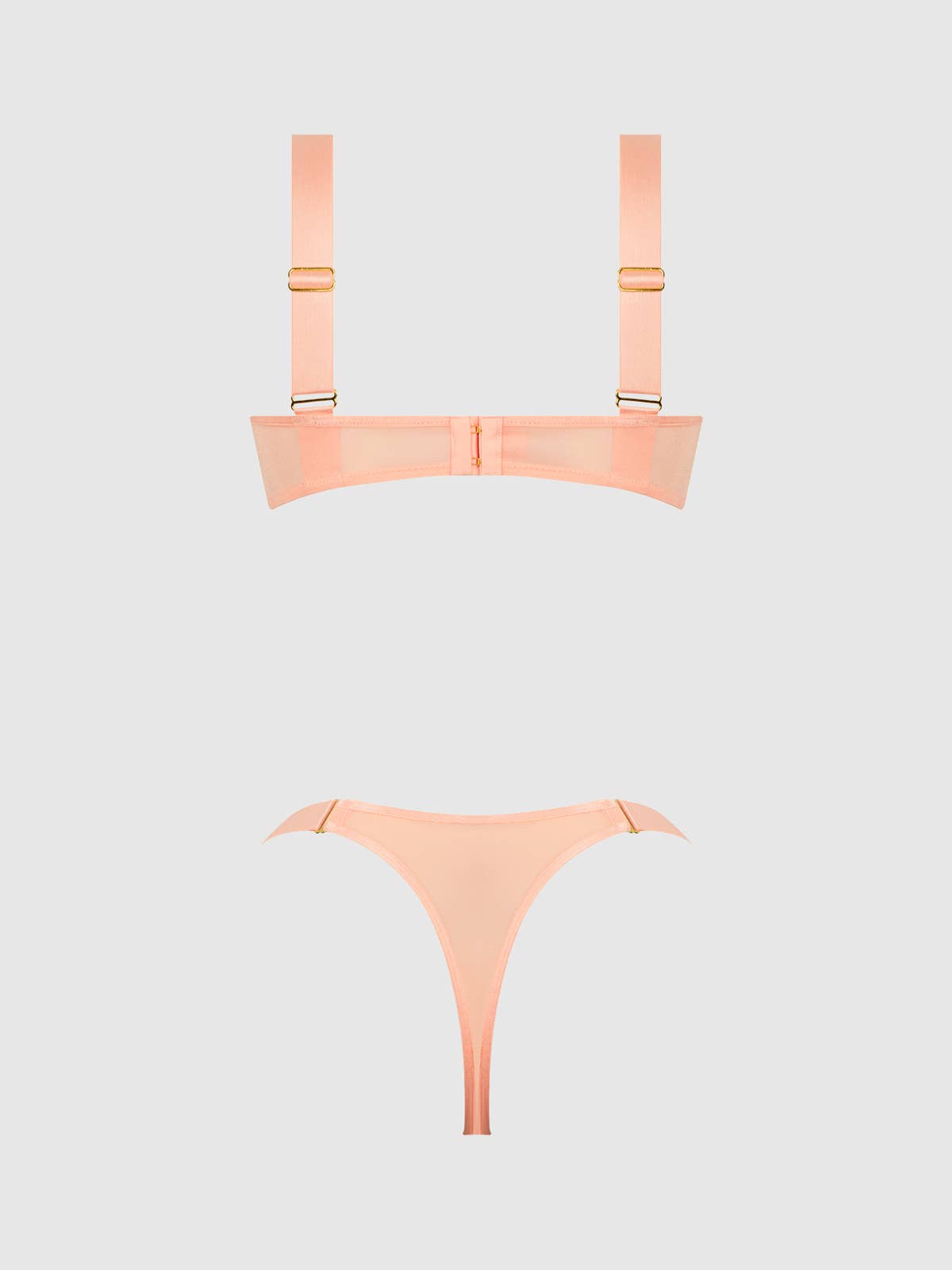 Shimmer Mesh Bra & Thong Set