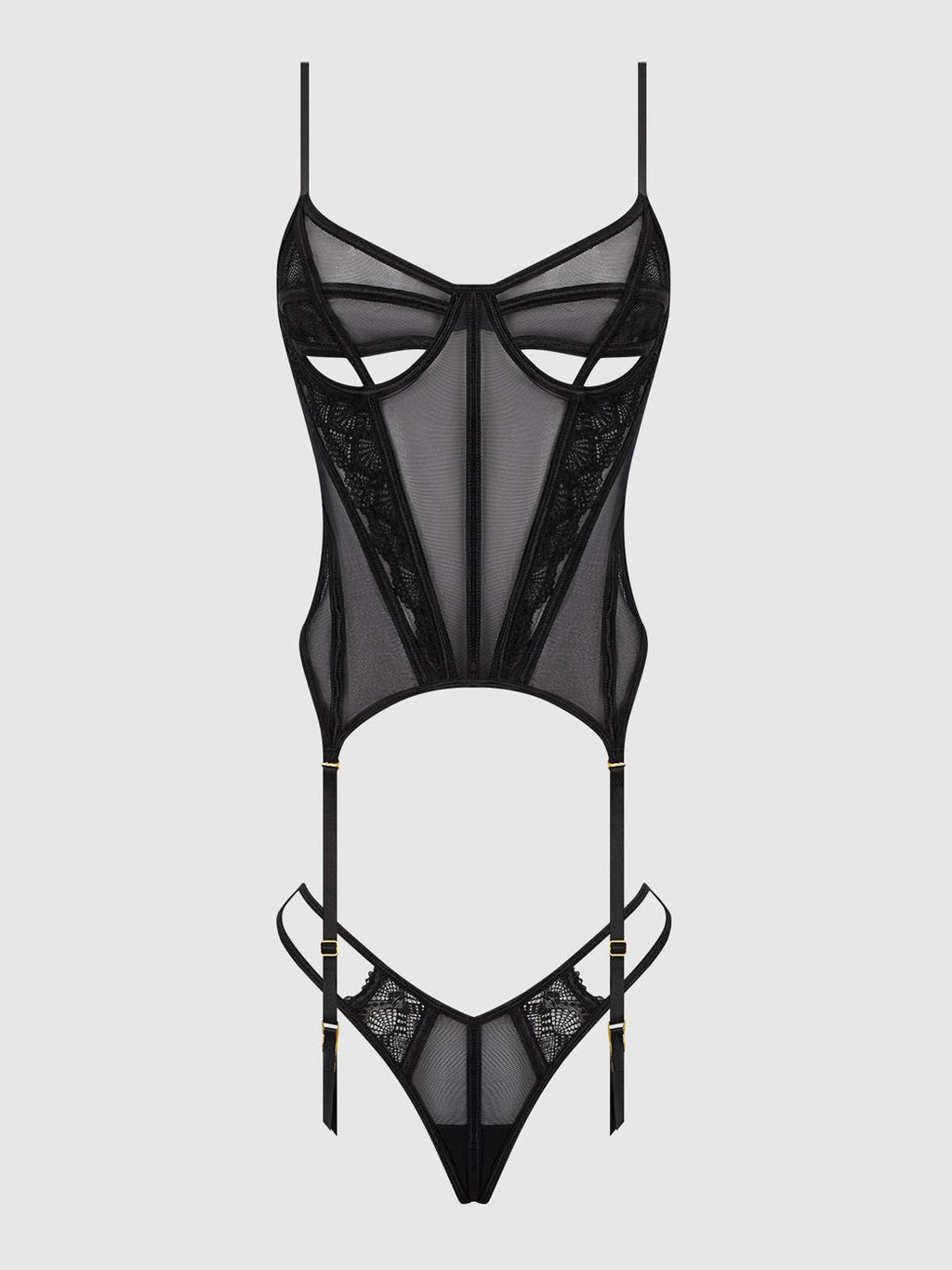 Vivienne Lace Corset & G-String Set