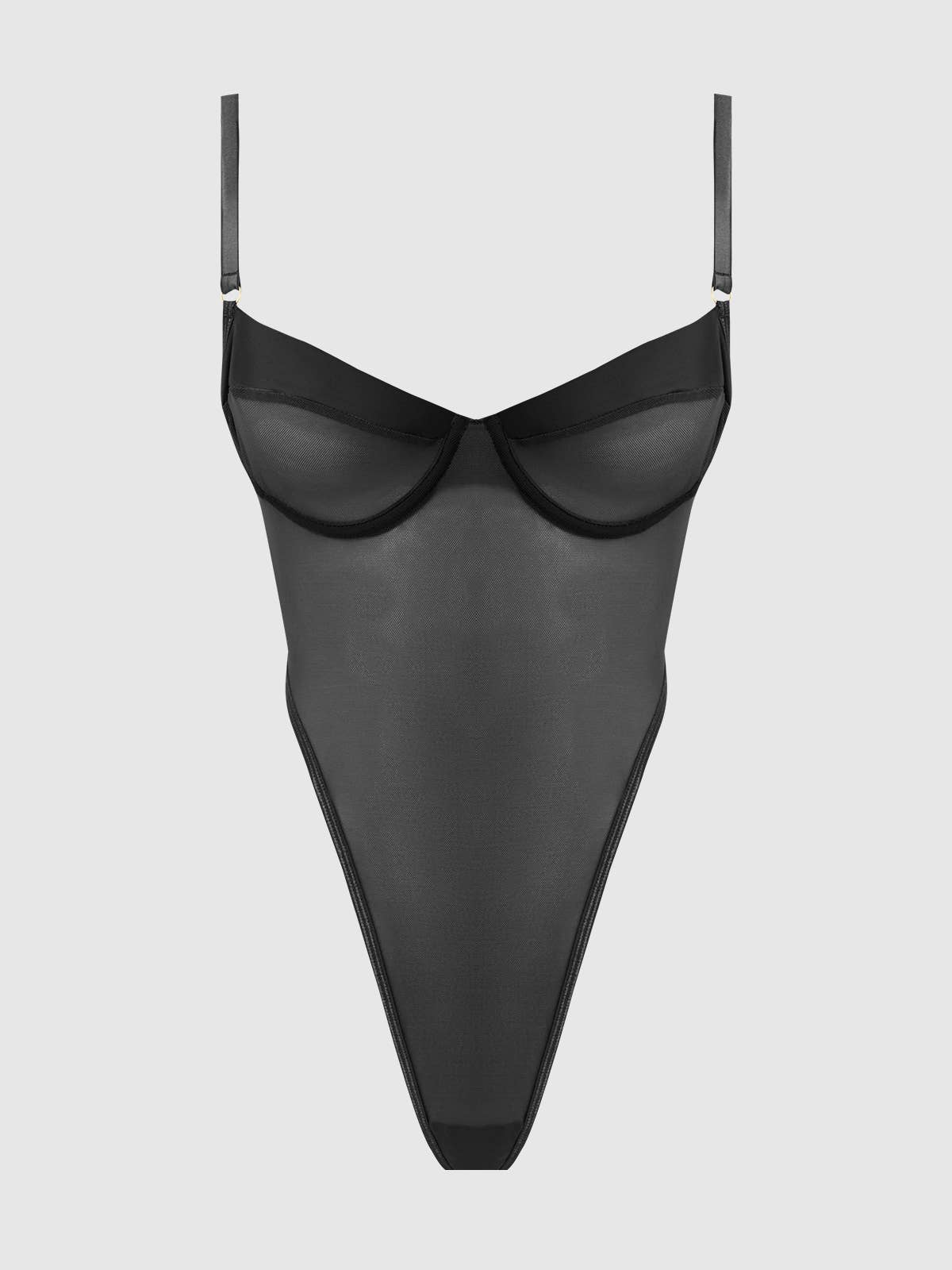 Mesh Micro Underwire Bodysuit — view 3 | Lavah Pleasure