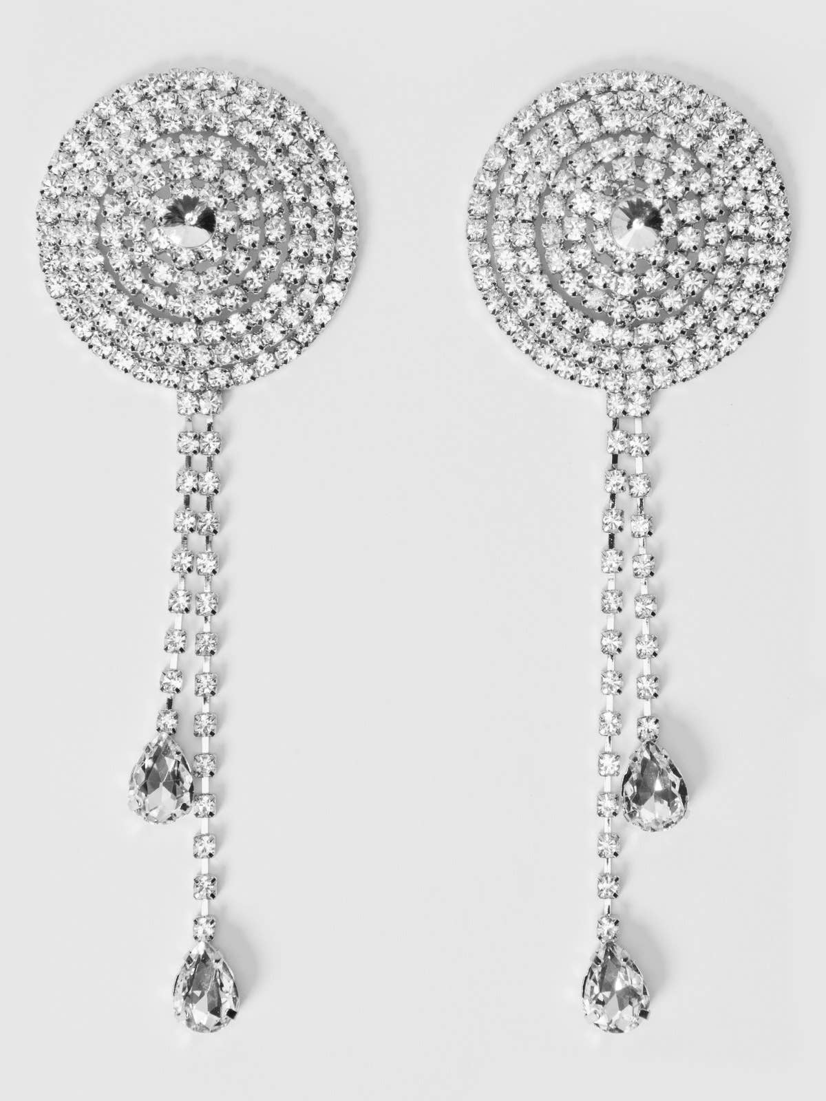 Rhinestone Cone & Dangle Pasties — view 9 | Lavah Pleasure