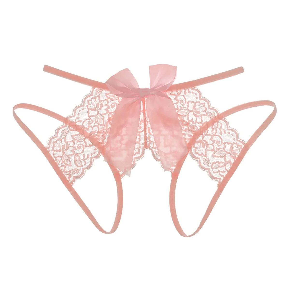 Bow-Lace Crotchless Panty — view 5 | Lavah Pleasure