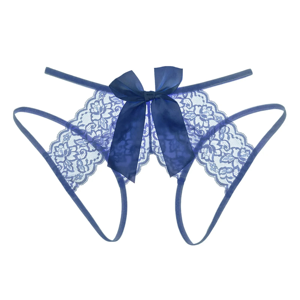 Bow-Lace Crotchless Panty — view 7 | Lavah Pleasure