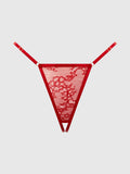 Kiki Lace Crotchless & Side Slider Thong — Panty | Lavah Pleasure