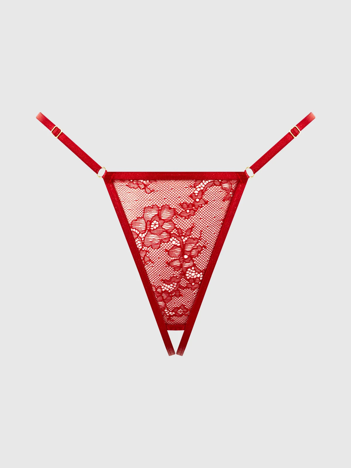 Kiki Lace Crotchless & Side Slider Thong — Panty | Lavah Pleasure